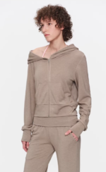 Relaxed Edge One-Shoulder Sweatshirt - Image 2