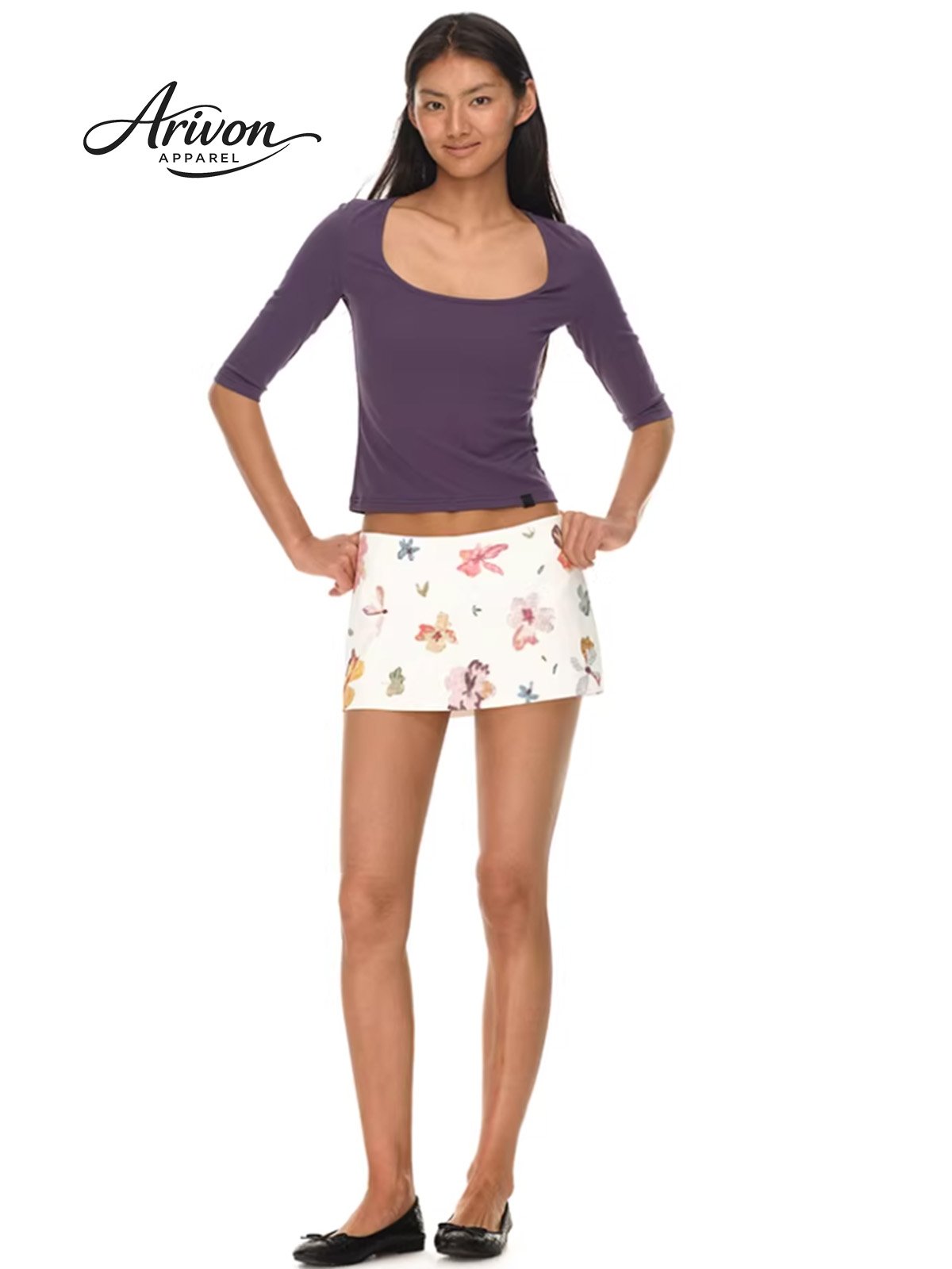 10logo Comfort Bloom Printed Skort Skirt - Image 1