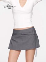Side-Slit Sculpt Mini Skort