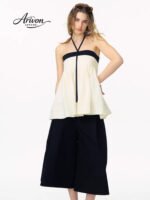 Cloud Puff Halter Blouse