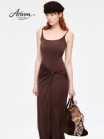 Twist Elegance Slip Dress