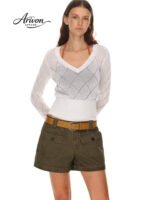 Soft Luxe Diamond Knit V-Neck Sweater
