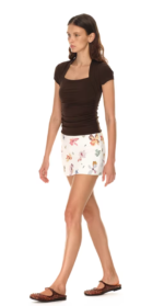 Lyocell Sculpt Square Neck Tee - Image 2