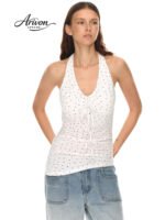 Polka Grace Halter Tie Camisole