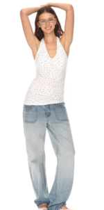 Polka Grace Halter Tie Camisole - Image 2