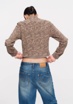 Wild Texture Leopard Crop Jacket - Image 3